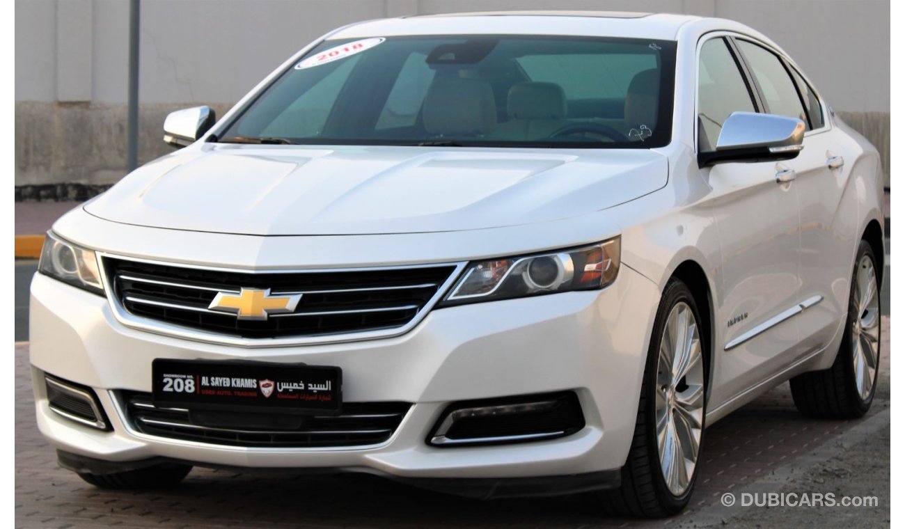 Chevrolet Impala Chevrolet Impala 2018 GCC in excellent condition No. 1 full option in excellent condition without ac