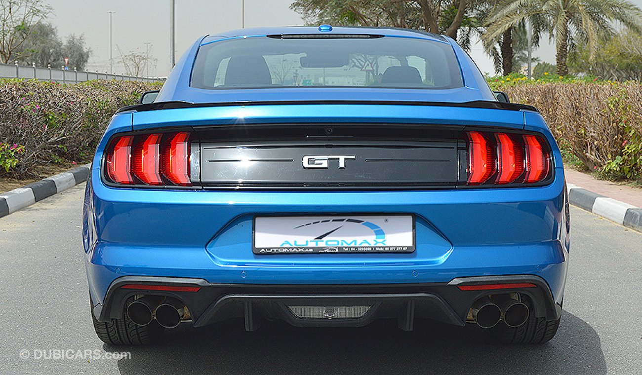 Ford Mustang 2019 GT Premium, 5.0 V8 GCC, 0km w/ 3Years or 100K km Warranty and 60K km Service at Al Tayer