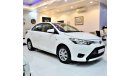 Toyota Yaris ORIGINAL PAINT ( صبغ وكاله ) Toyota Yaris SE 1.5 ( 2015 Model! ) in White Color! GCC Specs