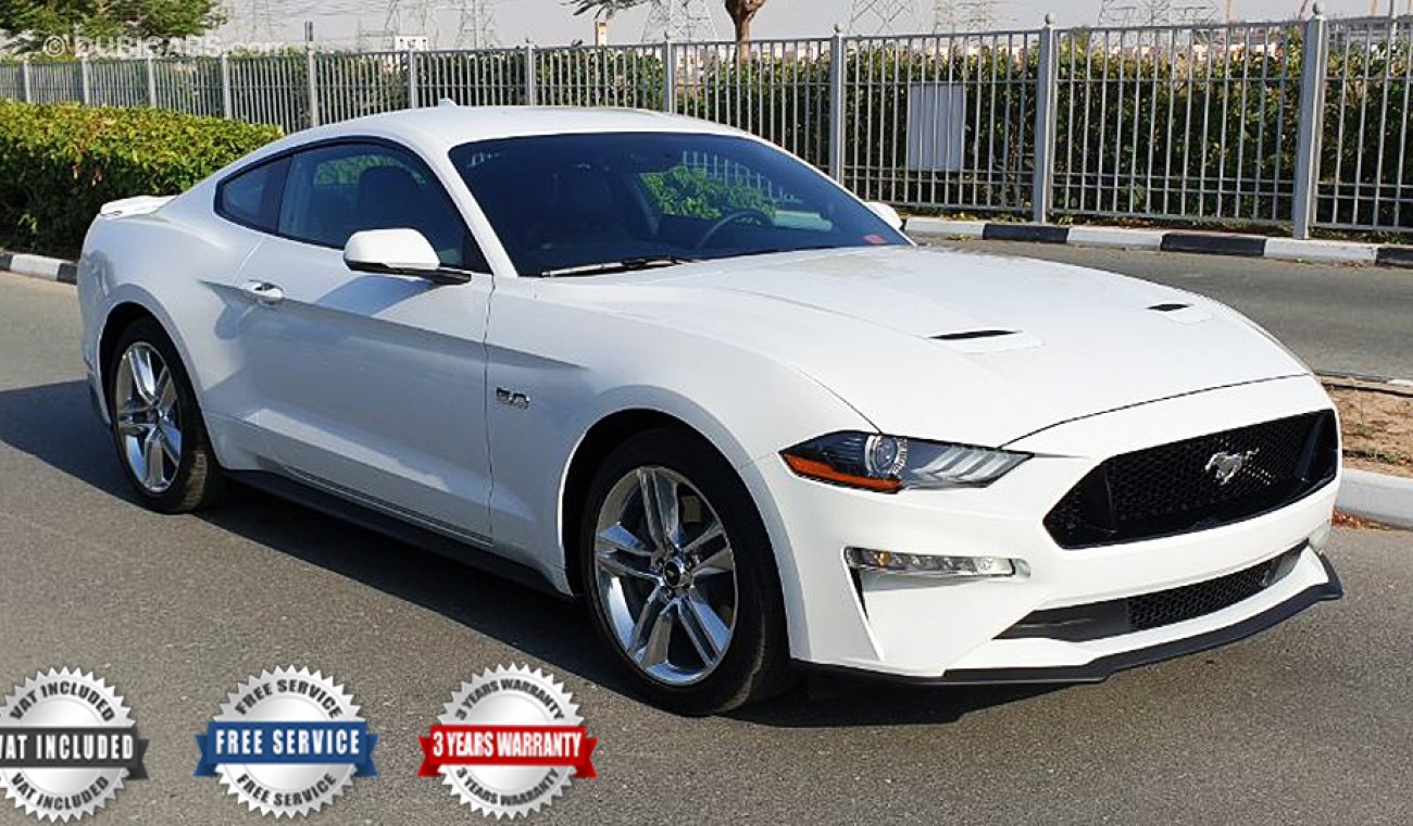 Ford Mustang 2020 GT Premium, 5.0 V8 GCC, 0km w/ 3Yrs or 100K km WTY + 60K km SERV from Al Tayer