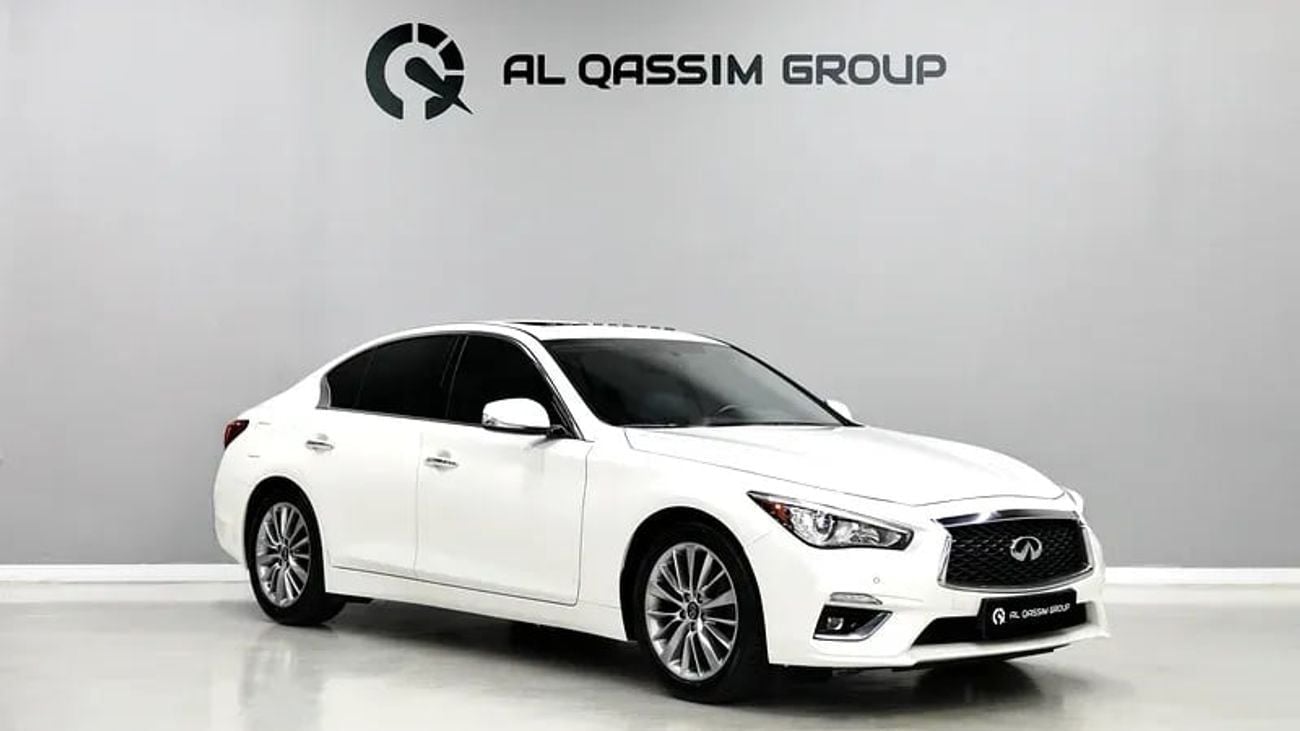 Infiniti Q50 LUXE GCC | Infiniti Q50 | 1,150 AED Monthly | Free Insurance + Registration | V6 3.0L Ref#M460243