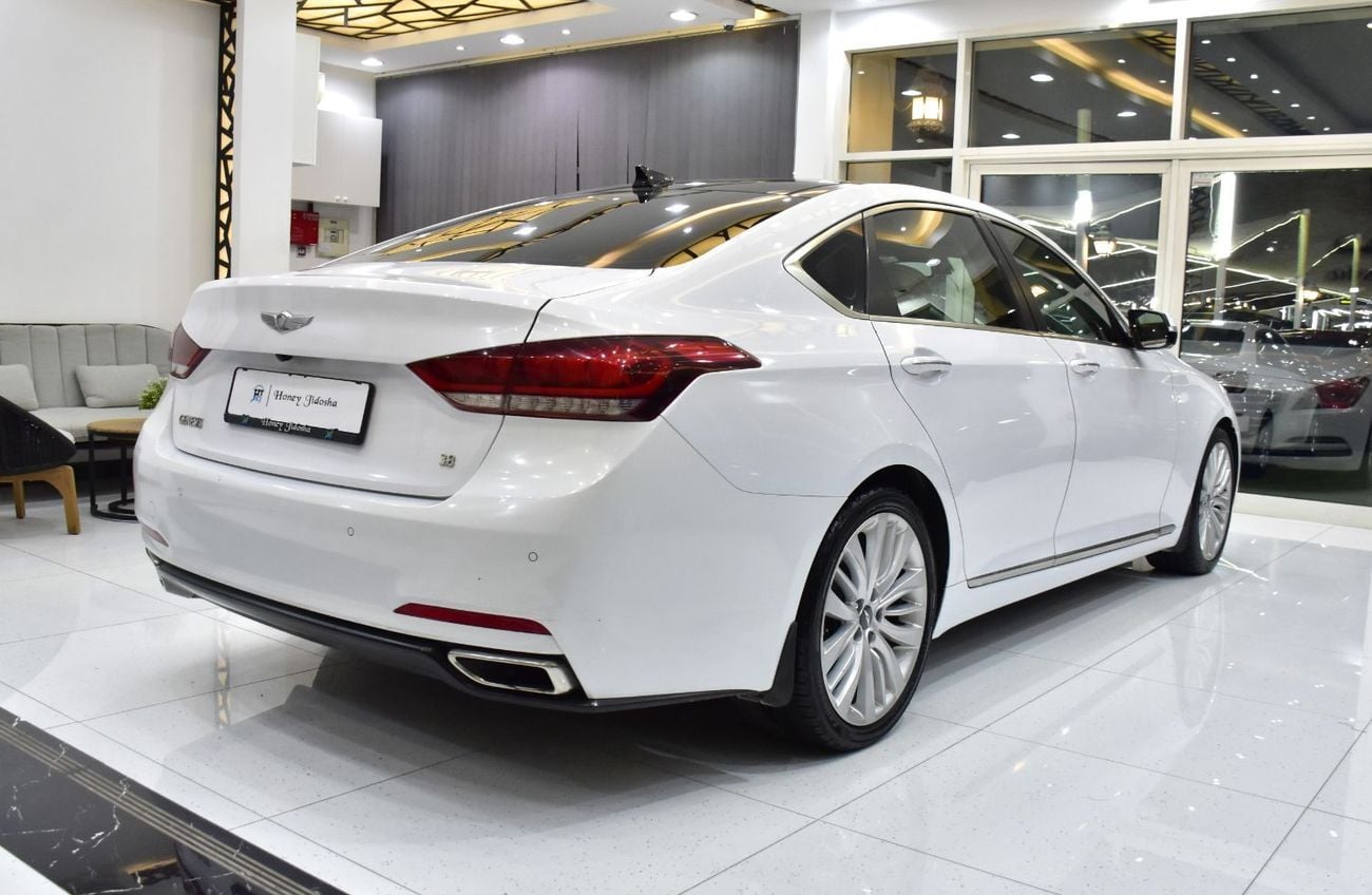 Hyundai Genesis PLATINUM EXCELLENT DEAL for our Hyundai Genesis 3.8 ( 2016 Model ) in White Color GCC Specs