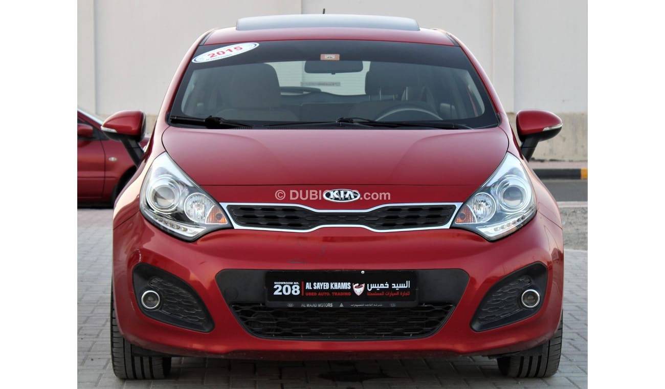 كيا ريو كيا ريو 2015 فل اوبشن خليجي بحالة ممتازة بدون حوادث نظيفه جدا من الداخل والخارج