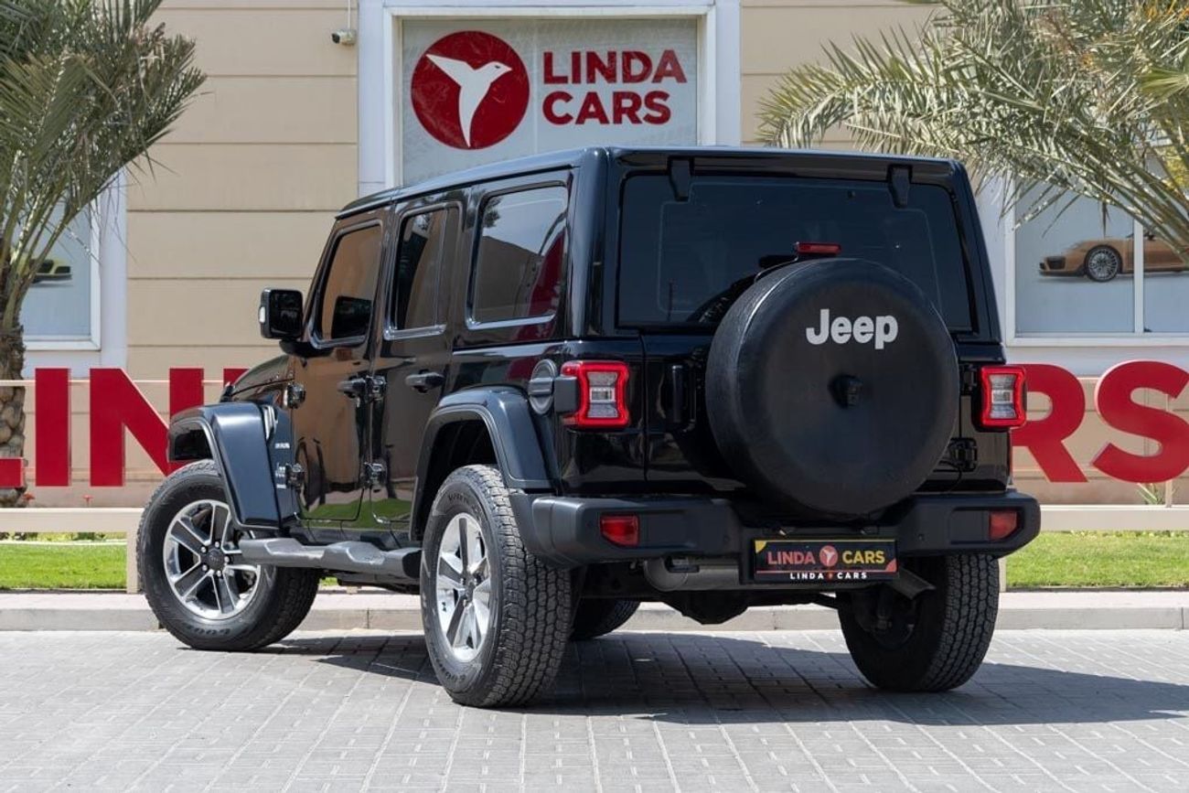 Jeep Wrangler Unlimited Sahara 3.6L Jeep Wrangler Unlimited Sahara 2023 GCC under Agency Warranty with Flexible Do