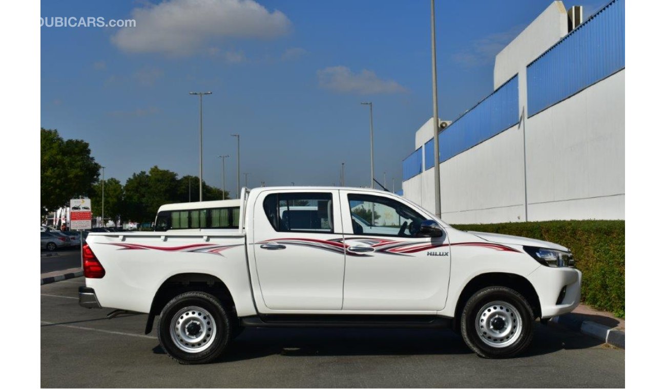 تويوتا هيلوكس DOUBLE CAB PICKUP DLX-G 2.4L DIESEL 4WD MANUAL TRANSMISSION WITH REAR CAMERA