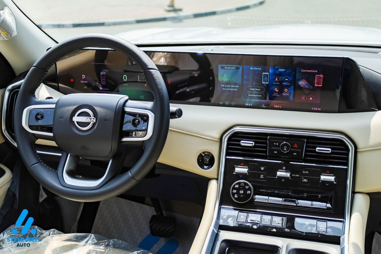 Nissan Patrol LE T2 3.5L V6 AWD 9AT 2026 | 8-Seater | Power Tailgate | 18” Alloy Wheels | Full Safety