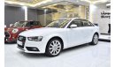 Audi A4 EXCELLENT DEAL for our Audi A4 ( 2014 Model ) in White Color GCC Specs