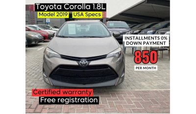 Toyota Corolla SE Toyota Corolla LE 1.8CC 2019