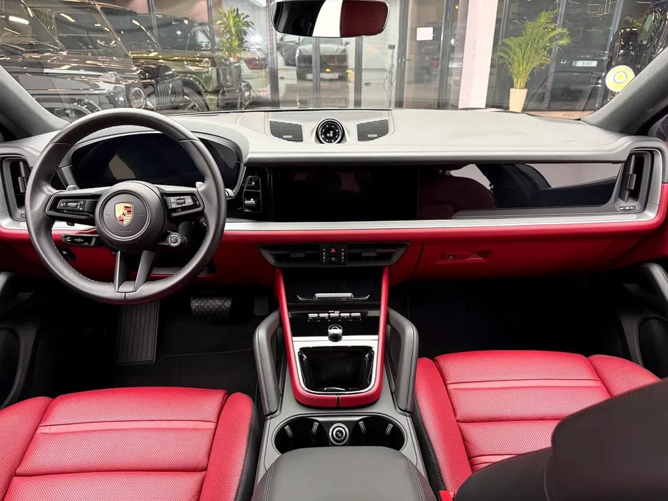 Porsche Cayenne 2024 Porsche Cayenne E-Hybrid Coupe (GCC Specs) – Grey with Red Interior