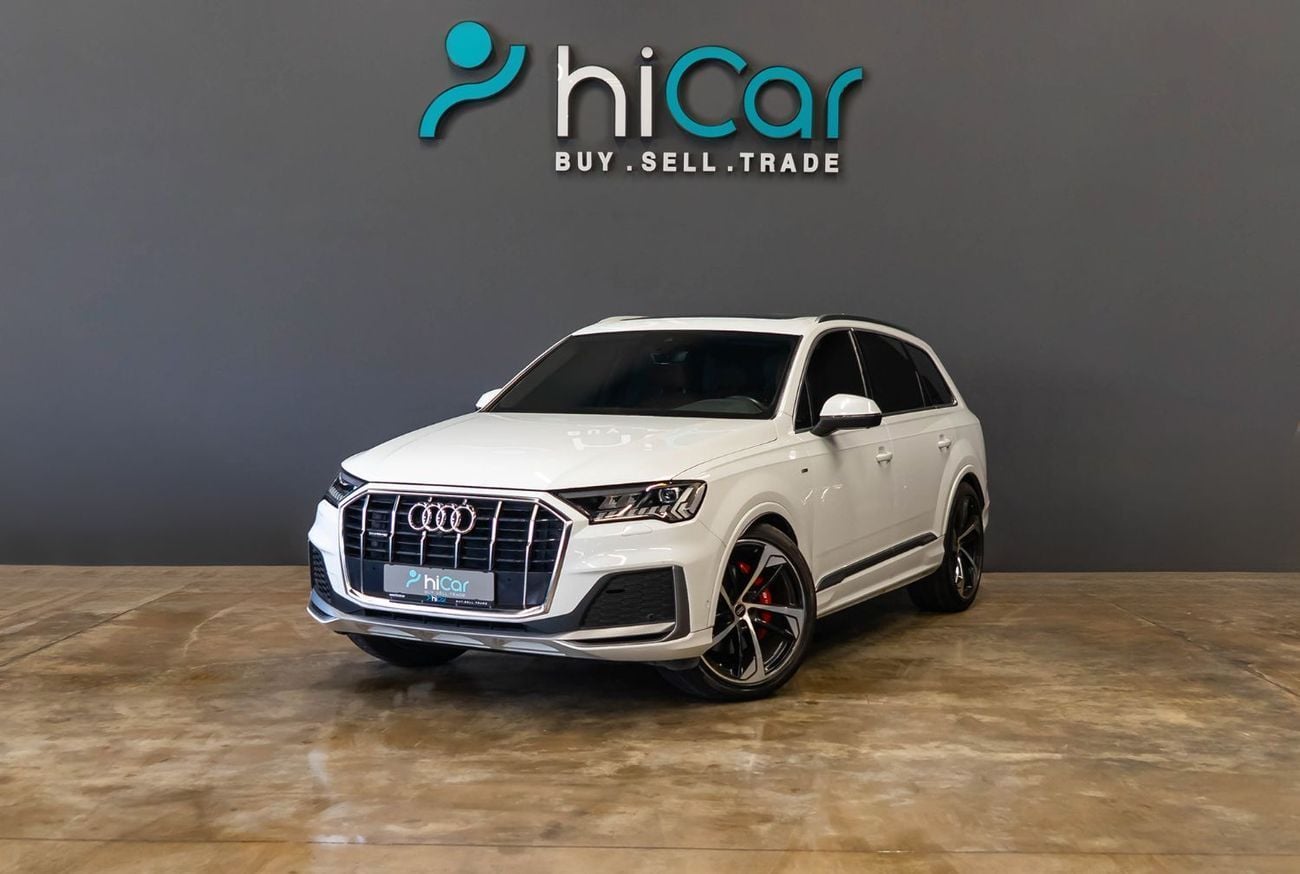 Audi Q7 55 TFSI quattro S-Line 3.0L AED  2,299 P.M • 0% Downpayment • Audi Q7 55 TFSI quattro S-Line • 1 Yea