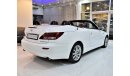 Lexus IS300 EXCELLENT DEAL for our Lexus IS 300C 2014 Model!! in White Color! GCC Specs