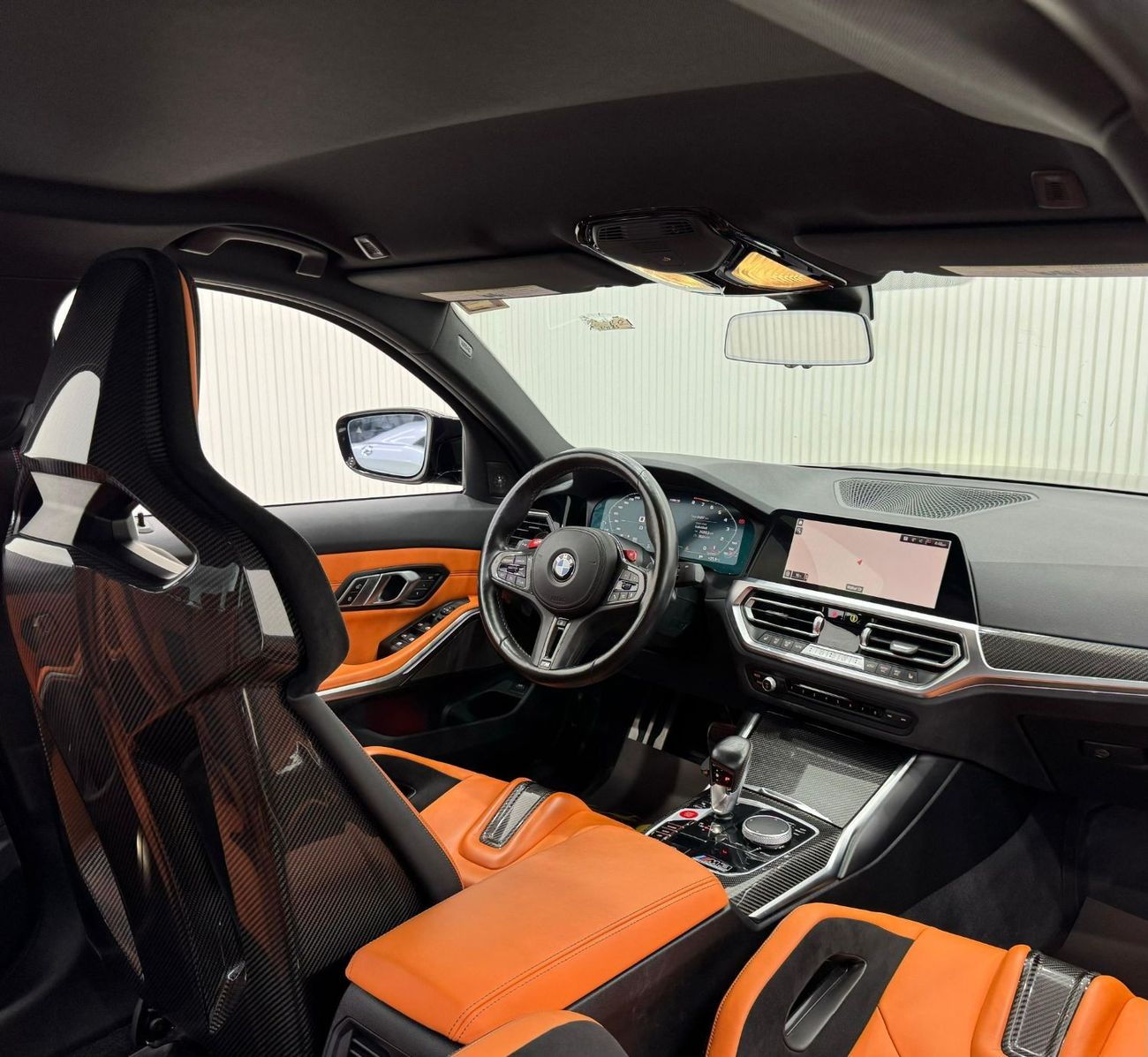 بي أم دبليو M3 Competition 3.0L 2021 BMW M3 Competition, Warranty, Service History, Carbon Fiber Package, Full Opti