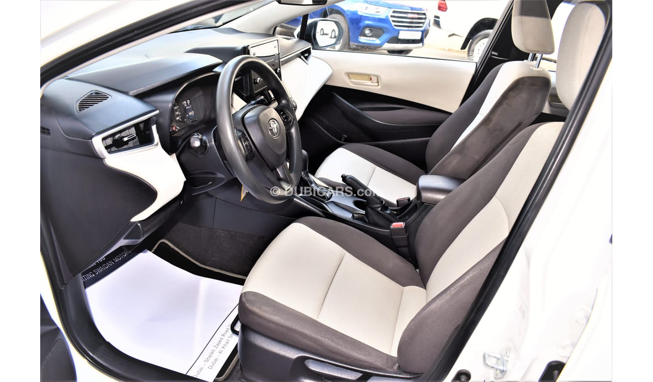 Toyota Corolla AED 1039 PM | 2.0L XLI GCC DEALER WARRANTY