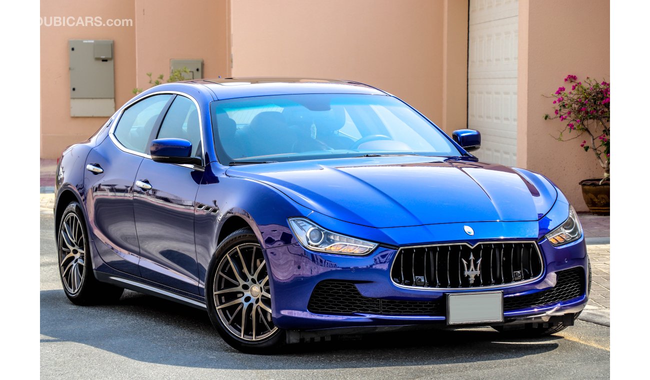 Maserati Ghibli 2016 GCC under Warranty with Zero Down-Payment.