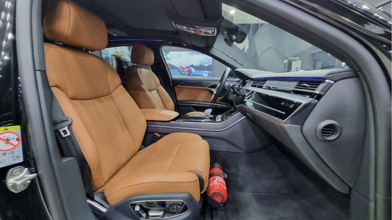 أودي A8 AUDI A8L 55TFSI GCC 2023 IN IMMACULATE CONDITION (WARRANTY+SERVICE CONTRACT FROM OFFICIAL DEALER)