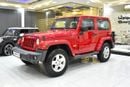 جيب رانجلر EXCELLENT DEAL for our Jeep Wrangler Sahara ( 2014 Model ) in Red Color GCC Specs