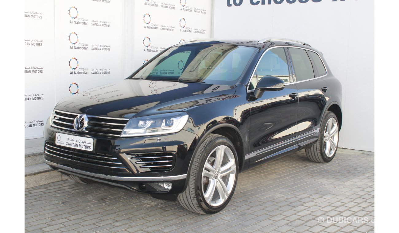 فولكس واجن طوارق 3.6L V6 R LINE 2016 MODEL VERY LOW MILEAGE