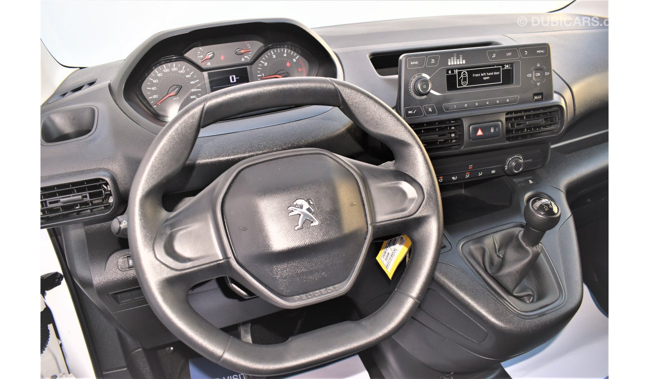Peugeot Partner K9 1.6L MANUAL 2020 GCC SPECS AGENCY WARRANTY