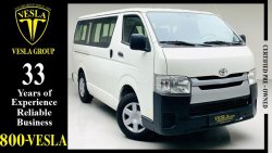 Toyota Hiace MID ROOF + ROOF AC / 2015 / 15 SEATER / SIDE GLASS /GCC/FSH/ WARRANTY + FREE SERVICE / 787 DHS PM