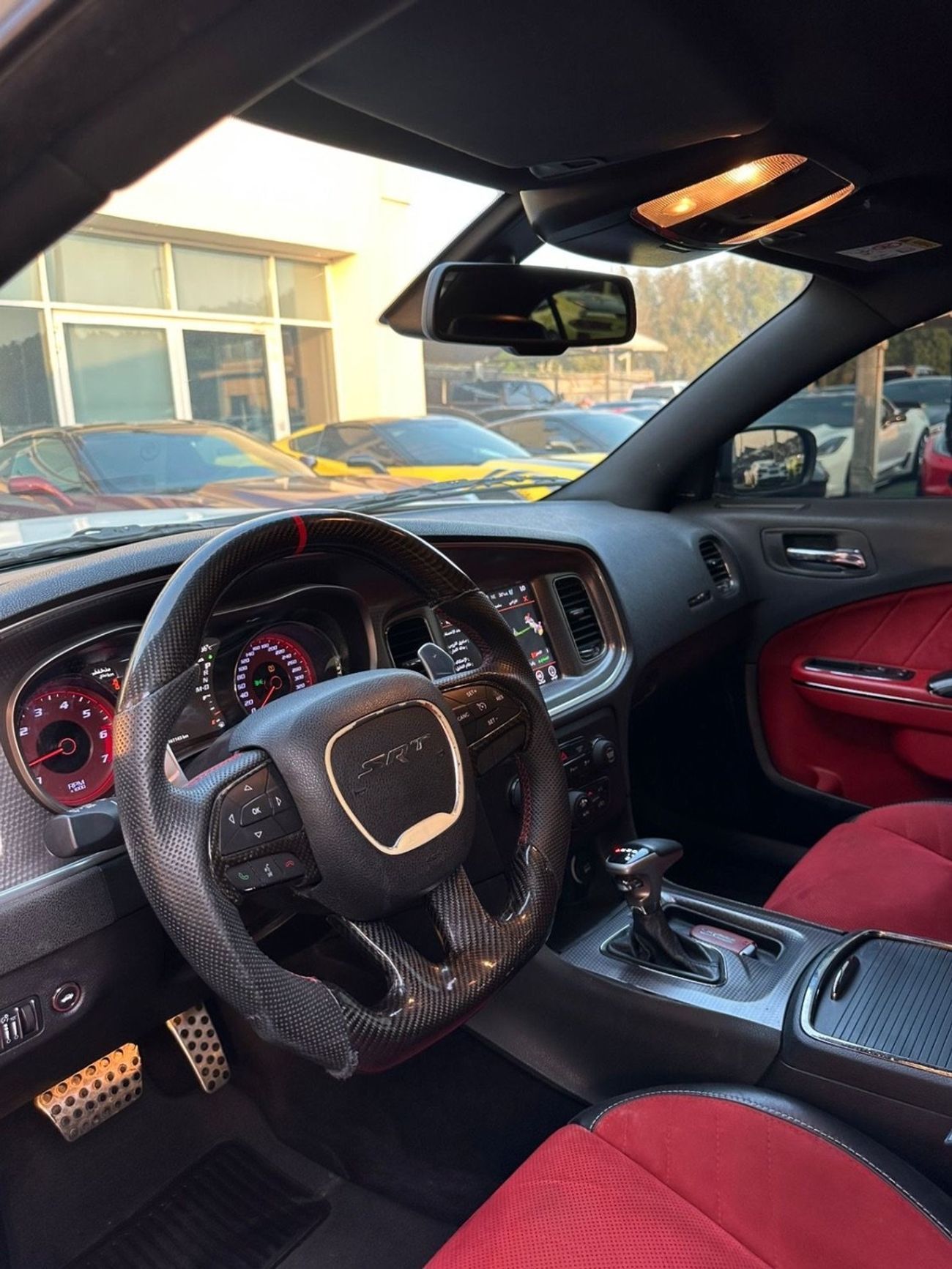 Dodge Charger SRT Hellcat 6.2L (707 HP) ‎‏DODGE CHARGER HELLCAT SRT GCC 2017 Original paint  ‎‏Zero accidents Full