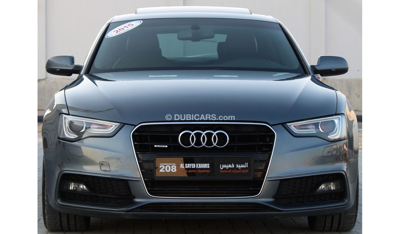 أودي A5 45 TFSI quattro S-لاين (سبورت بلس) أودي 2015 خليجي بحالة الوكالة بدون صبغ بدون حوادث فل أوبشن