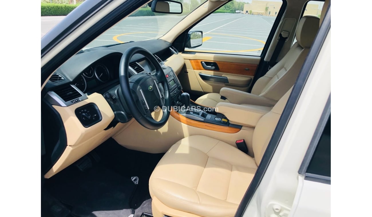 لاند روفر رينج روفر سبورت موديل 2007 خليجي صبغ وكالهفل مواصفات كراسي جلد وفتحه سقف ومثبت سرعه وتحكم كهربي كامل ونظام صوت ممتاز