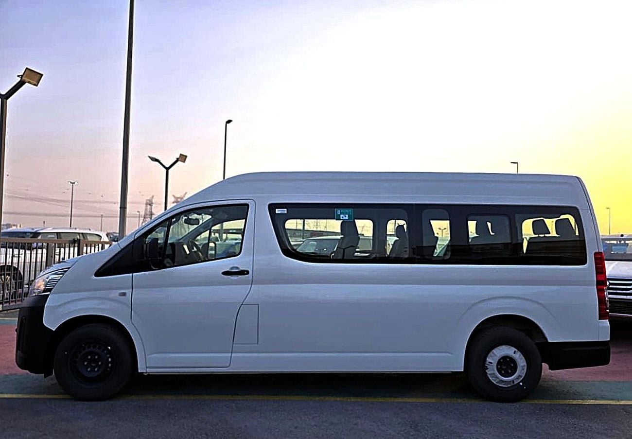 تويوتا هاياس GL Toyota Hiace High Roof Black Bump 3.5l M/T White color With MoonRoof 2026