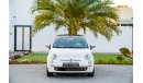 Fiat 500 | 764 P.M | 0% Downpayment | Full Option | Excellent Condition!