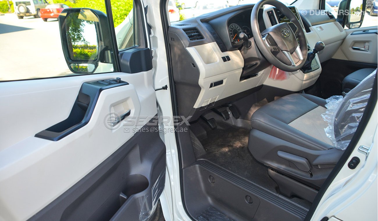 Toyota Hiace 20YM 2.8L MT Diesel GL HIGH ROOF with 2 heater Full option,13 SEATS- فل اوبشن