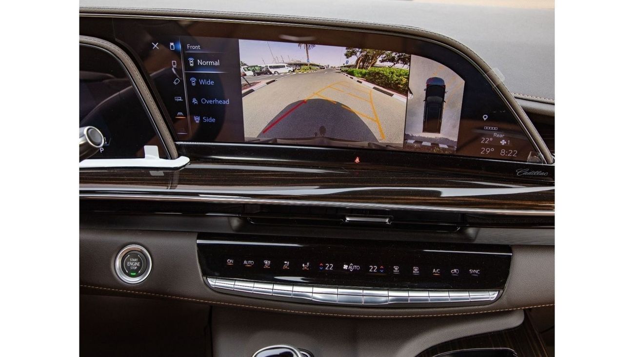 Cadillac Escalade Sport 4WD + TV BLACK EDITION/GCC/3 years warranty. For Local Registration +10%