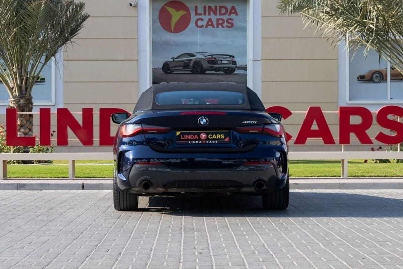 BMW 420i M Sport 2.0L BMW 420i M-Sport Convertible 2022 GCC under Agency Warranty and Service Contract with F