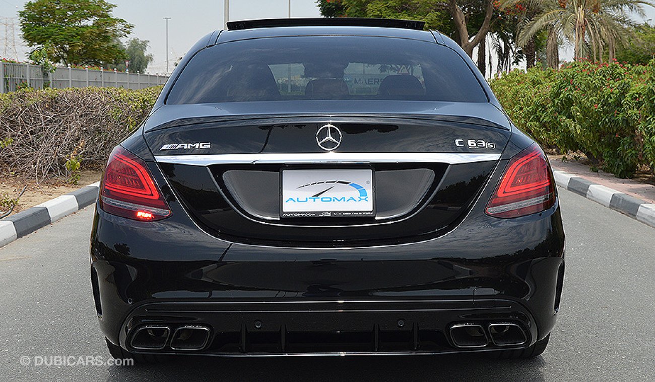 Mercedes-Benz C 63 AMG 2019, 4.0L V8 Biturbo, GCC, 0km with 2 Years Unlimited Mileage Warranty + 60K km Free Service at EMC