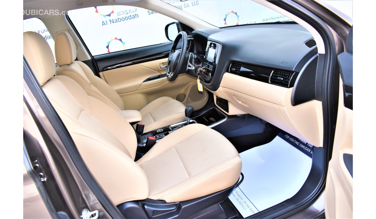 Mitsubishi Outlander AED 1370 PM | 2.4L GLX 4WD GCC WARRANTY