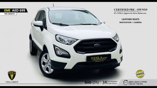 Ford Eco Sport LIMITED! + NAVIGATION + LEATHER SEATS + CAMERA / 2018 / GCC / UNLIMITED MILEAGE WARRANTY / 699 DHS