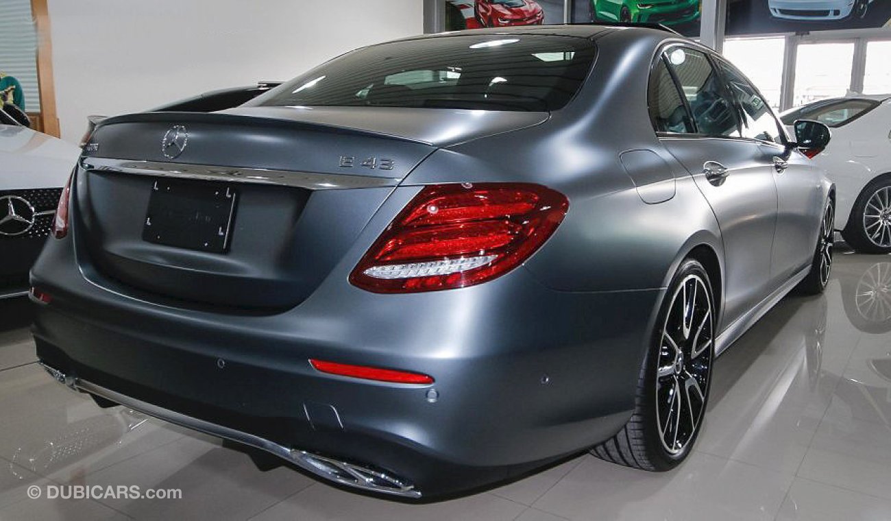 مرسيدس بنز E 43 AMG 4MATIC, 3.0L, V6 Biturbo, GCC Specs with 2 Year Unlimited Mileage Warranty