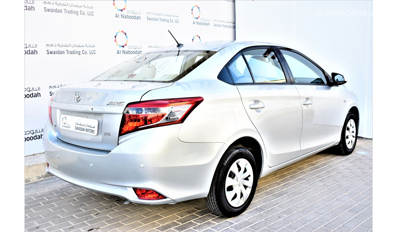 Toyota Yaris 1.5L SE SEDAN 2016 GCC SPECS WITH DEALER WARRANTY STARTING FROM 29,900 DHS