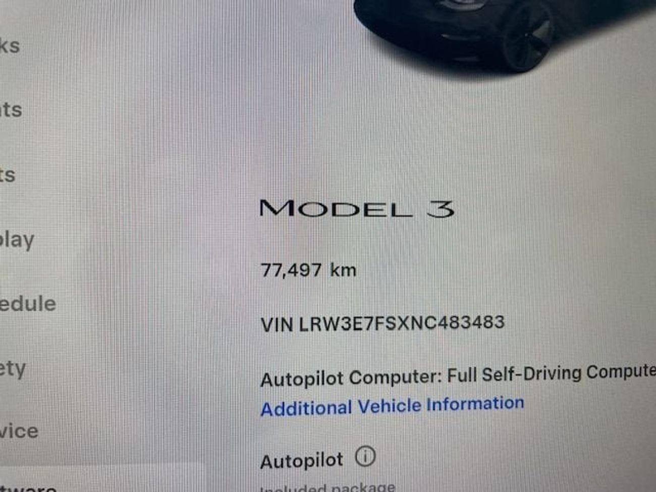 Tesla Model 3 Rear-Wheel Drive 2022 GCC LOW MILEAGE WITH TESLA AGENCY WARRANTY TILL 2030 IN MINT CONDITION