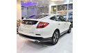 Honda Crosstour EXCELLENT DEAL for our Honda CrossTour 4WD TOURING 2013 Model!! in White Color! GCC Specs