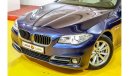 بي أم دبليو 520 BMW 520i 2016 GCC under Warranty with Flexible Down-Payment.