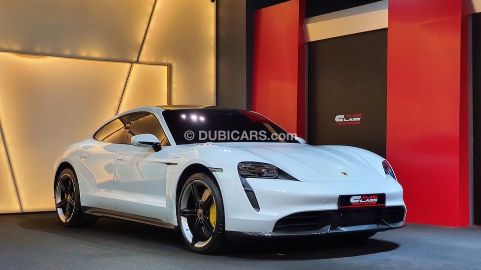 Porsche Taycan Turbo S - Under Warranty for sale: AED 890,000. Teal, 2020