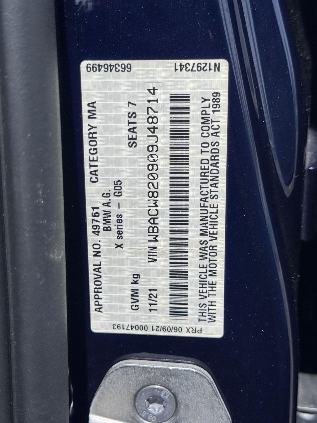 BMW X7 Export fromAustralia