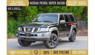 Nissan Patrol Super Safari AED  3,438/month | 2023 | NISSAN | PATROL | SUPER SAFARI | WARRANTY: VALID UNTIL 30-03-2028 OR UNLIM