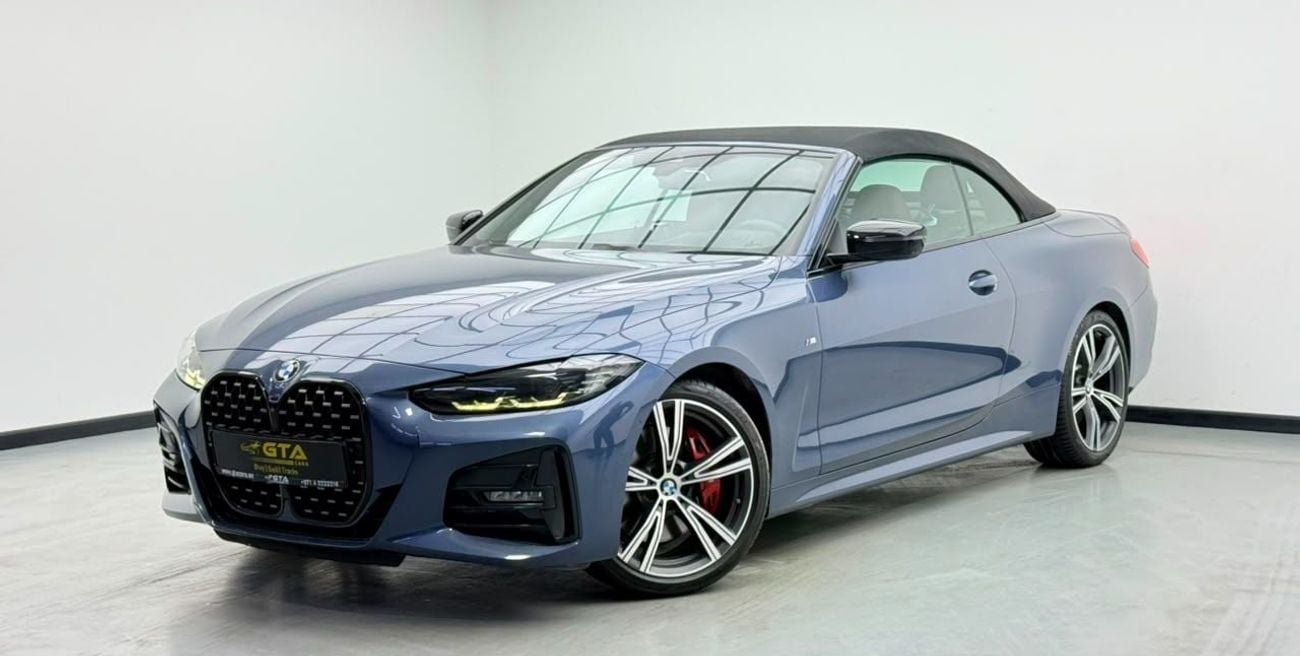 BMW 430i 2021 BMW 430i M-Sport Convertible, 2027 BMW Warranty + Service Pack, Full BMW Service History, GCC