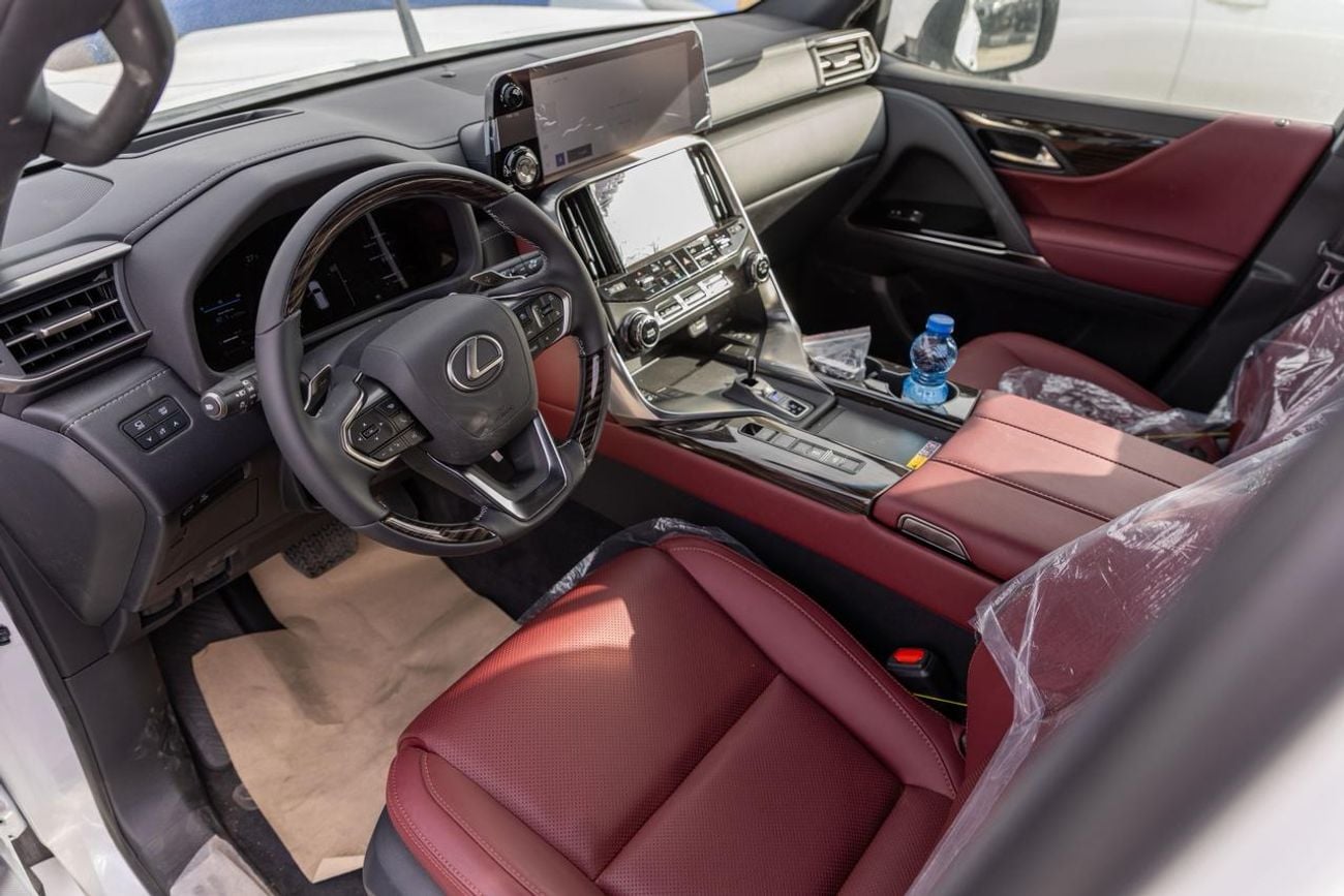 Lexus LX 700h 2025 LEXUS LX700h 3.5L TURBOSPORT HYBRID WHITE / MAROON