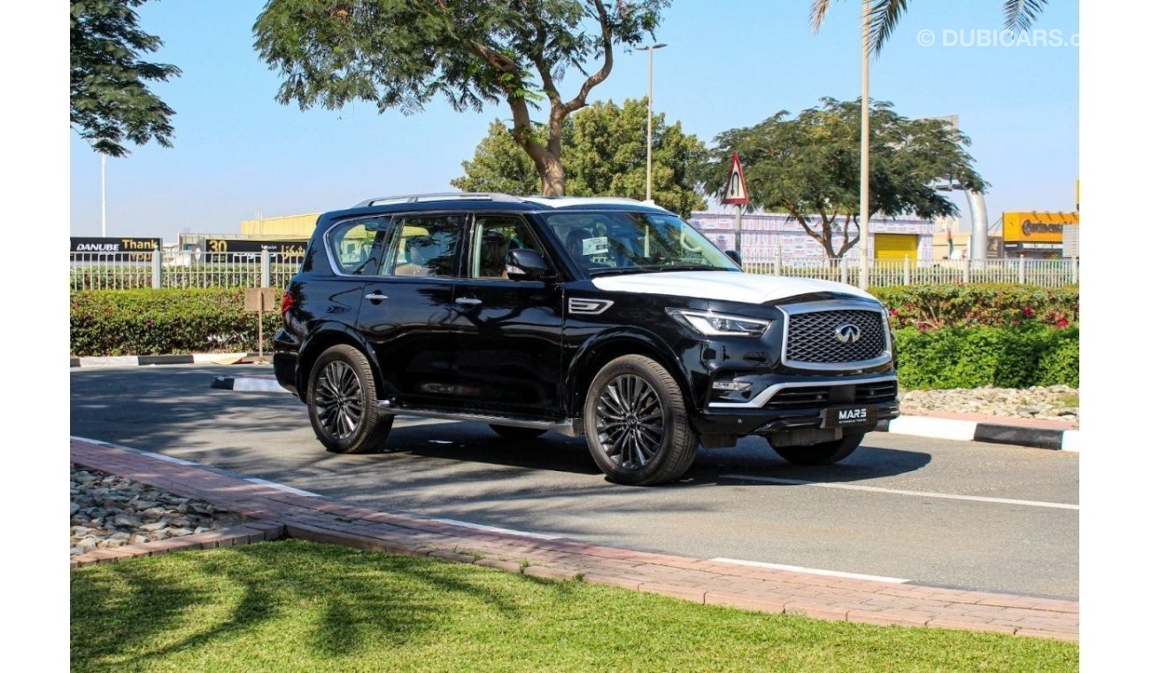 إنفينيتي QX80 الإصدار الأسود 8