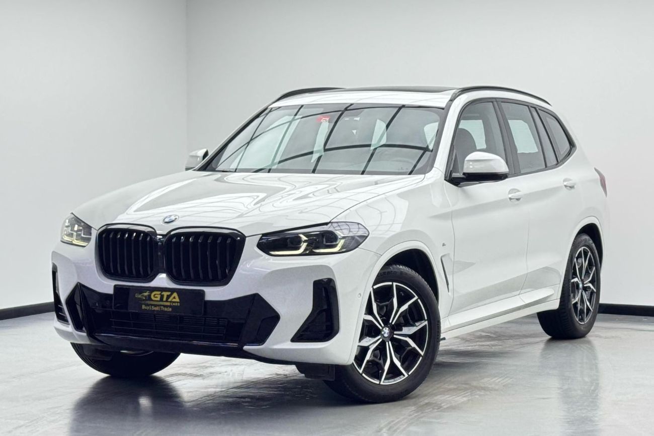 بي أم دبليو X3 xDrive 30i M Sport 2.0L 2022 BMW X3 xDrive30i M Sport, 2027 BMW Warranty + Service Pack, Full BMW Se