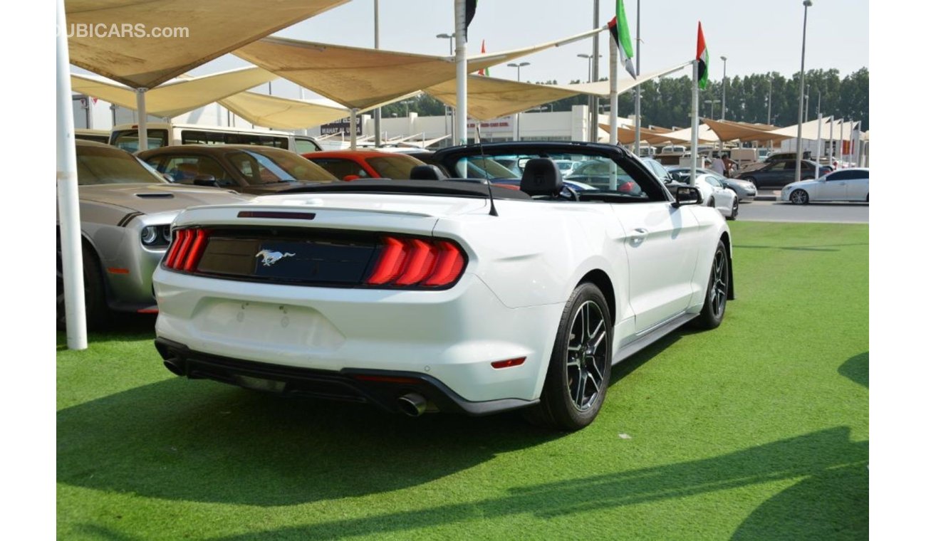 فورد موستانج Ford Mustang Eco-Boost V4 2019/ Leather Seats/ Low Mileage/ Convertible/ Very Good Condition