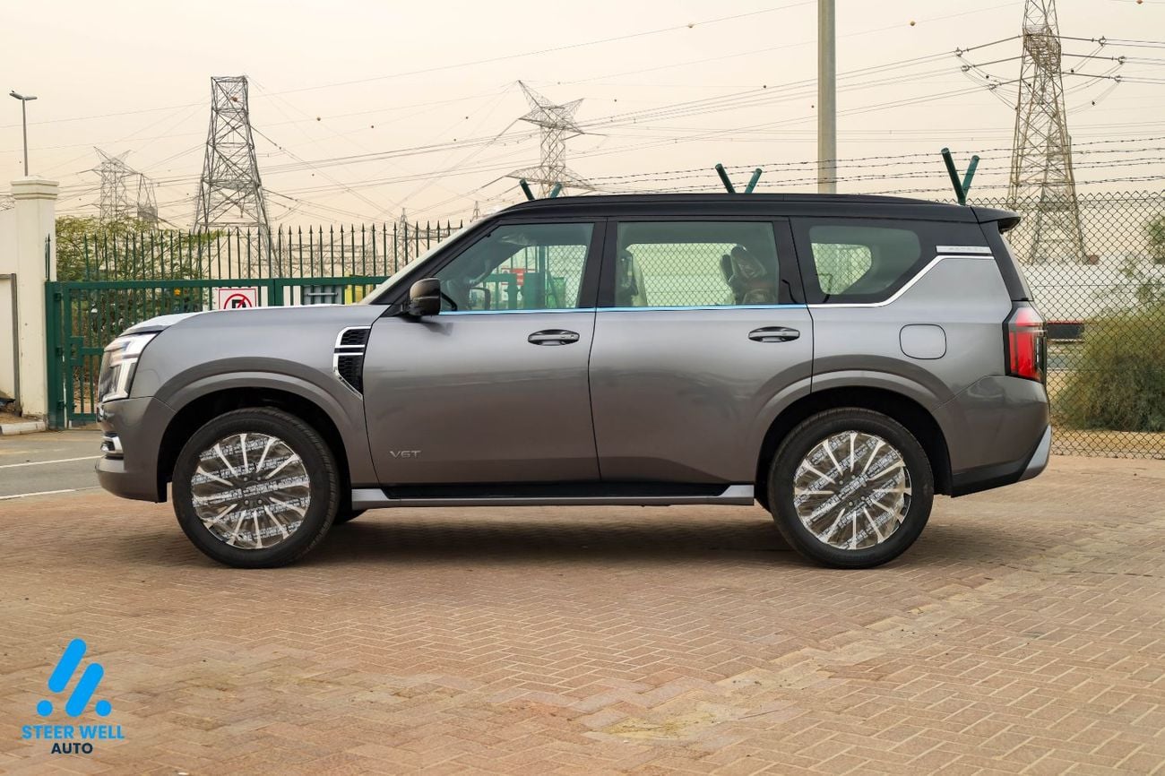 Nissan Patrol 2026 LE Platinum | GCC | 3.5L V6 | AWD | 9AT | Red Interior | Height Control