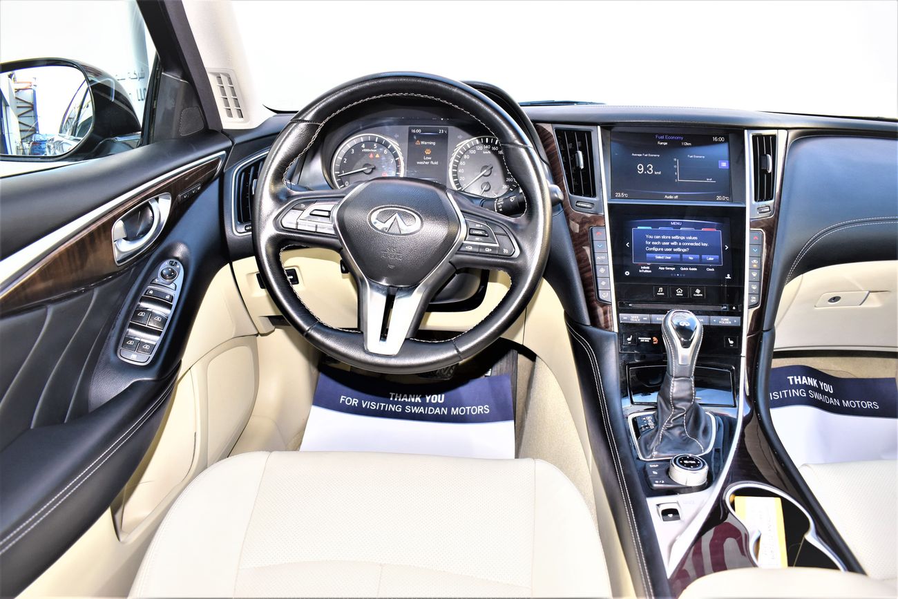Infiniti Q50 AED 2154 PM | 3.0L LUXURY V6 GCC WARRANTY