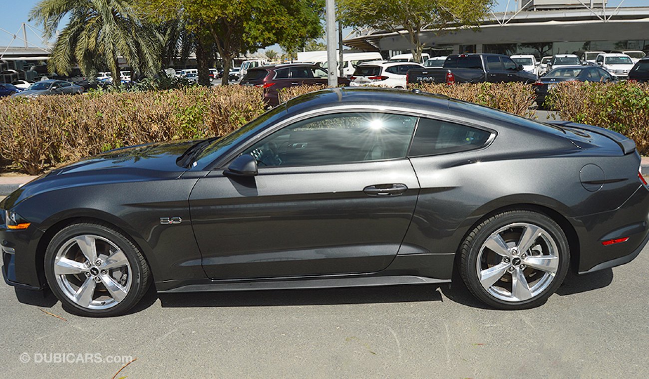 Ford Mustang 2019 GT Premium 5.0 V8 GCC, 0km w/ 3Yrs or 100K km Warranty + 60K km Service @ Al Tayer